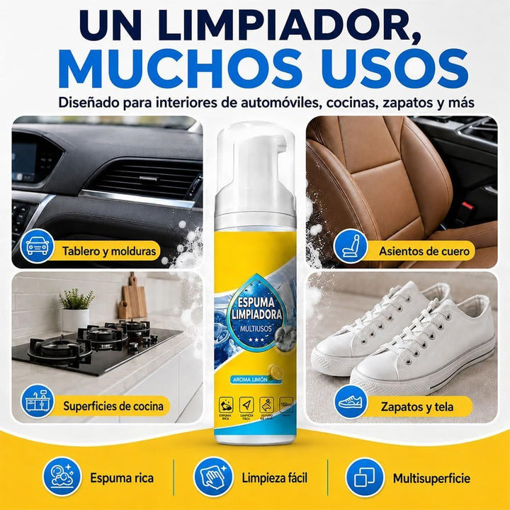 Espuma limpiadora multiusos